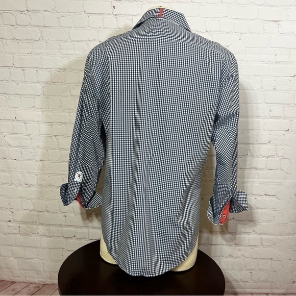 ROBERT GRAHAM LONG SLEEVE BUTTON DOWN SHIRT XL flip cuff detail GUC - Picture 3 of 15